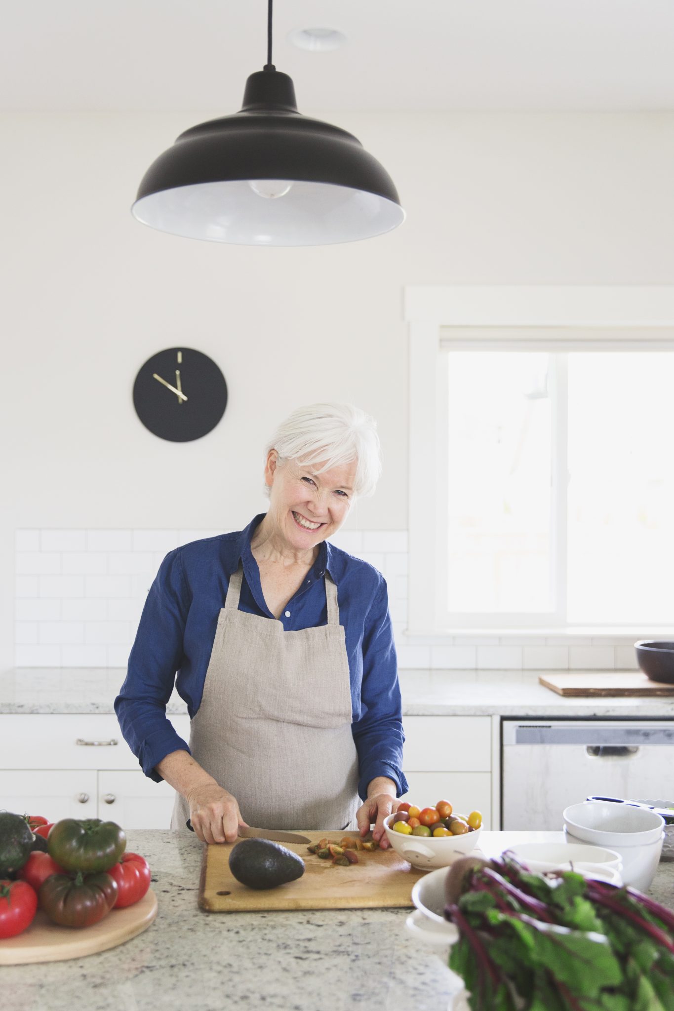 Cooking in the kitchen