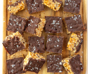 Chocolate Peanut Butter Rice Krispie Treats